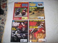 4 RIDER Mags 1991 Motorcycles