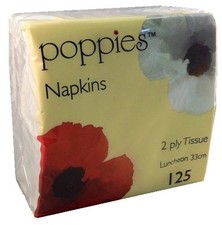 White Napkins 33 x 33cm 2ply