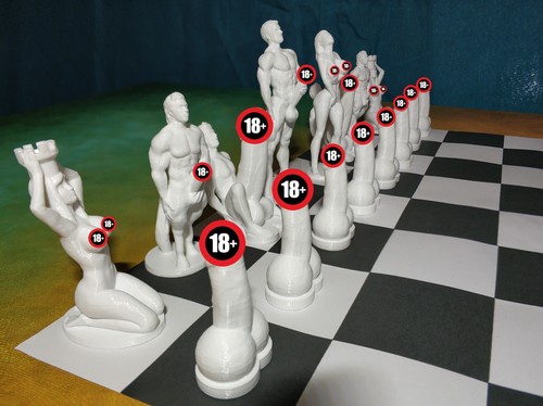 Adult erotic chess set - set, hot