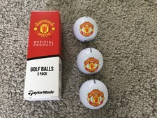 Official Manchester United Taylor Made 3X  Golf Ball Gift Set .