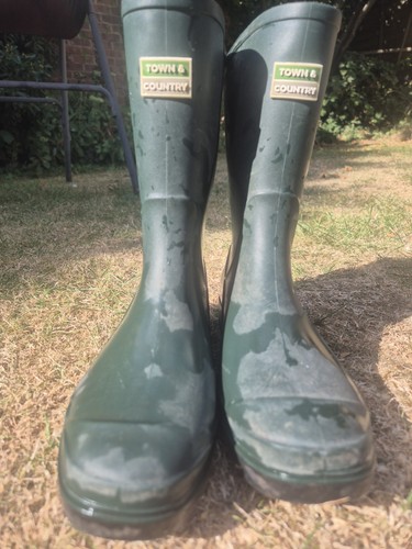 Green wellies size town - size, 5,