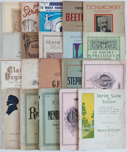 Various vintage piano sheet - various,