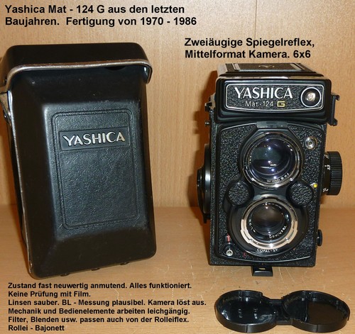 Yashica mat 124 tlr medium - mat, tlr,