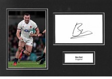 Ben Earl Signed 12x8 Photo Display England Rugby Memorabilia Autograph COA