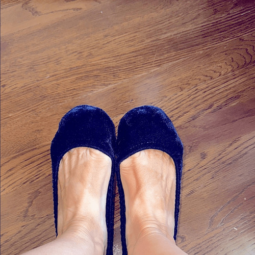 Gap dark navy velvet fold - velvet, up
