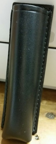 Leather duty baton holder - duty,