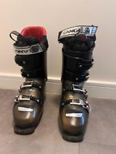 Lange RX 100 Men's Ski Boots Size 316mm UK 8.5 Black Red Green Pre-Owned