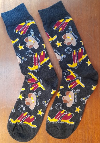 Novelty cowboy socks cowgirl - socks,