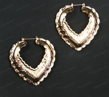 CREOLE HEART HOOP EARRINGS