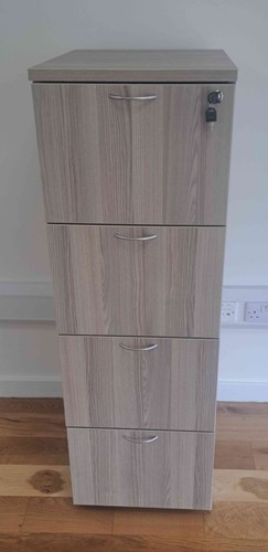 Light burnt oak four drawer - four,