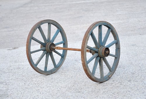 Old vintage small - cart,