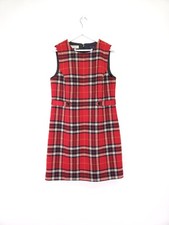 Hobbs dress size red - 14, plaid