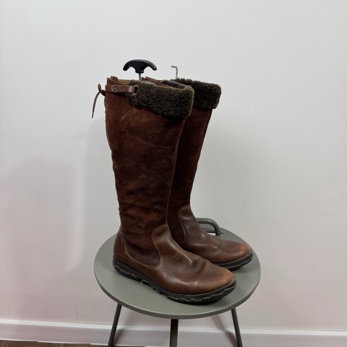 Vintage brown leather - leather, fur