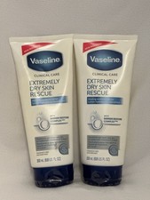 Vaseline Clinical Care Extremely Dry Skin Rescue 2-Pack Set 200ml New