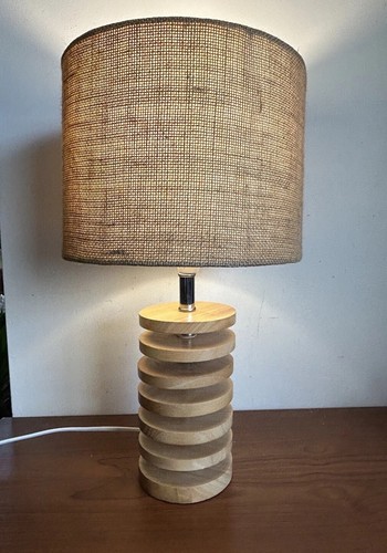 Vintage wooden lamp - , base