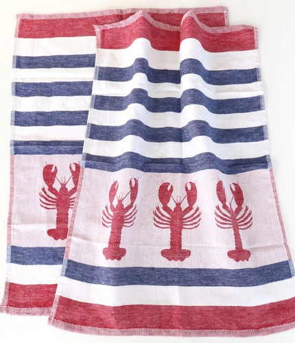 Dish towels lobster power - 2x,