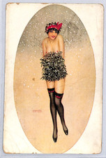 FRANCE Art Beauty Risque Postcard LADY GIRL Paris Imprint Raphael Kirchner YZ285