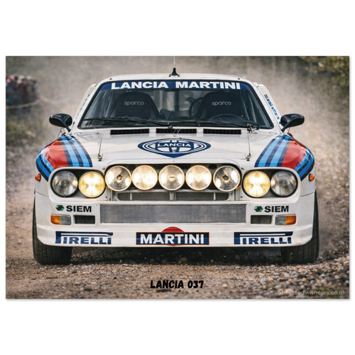 Lancia 037 poster rally - poster,