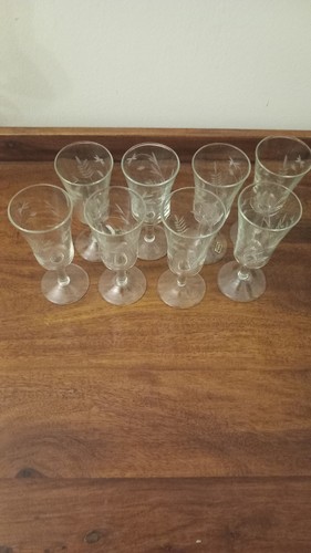 Set vintage etched - set,