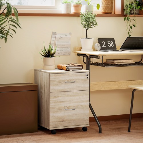 Mobile filing cabinet wooden - filing,