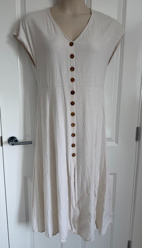 Next dress size - dress, cream