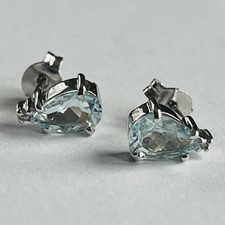 Diamond aquamarine pear - aquamarine, cut