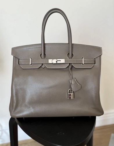 Hermès birkin etoupe - hermès, 35
