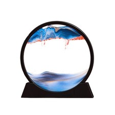 3D Hourglass Moving Sand Art Picture Glass Deep Sea Sandscape Quicksand Painting