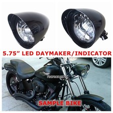 5 3/4 Gloss black LED