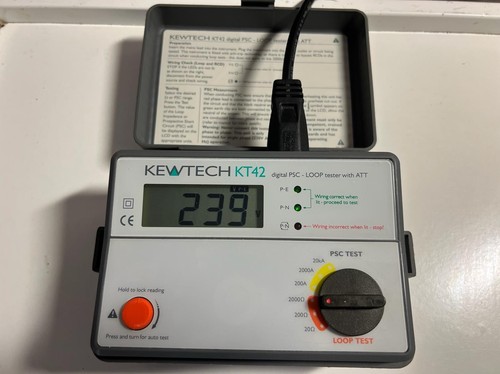 Kewtech kt42 loop psc - tester,
