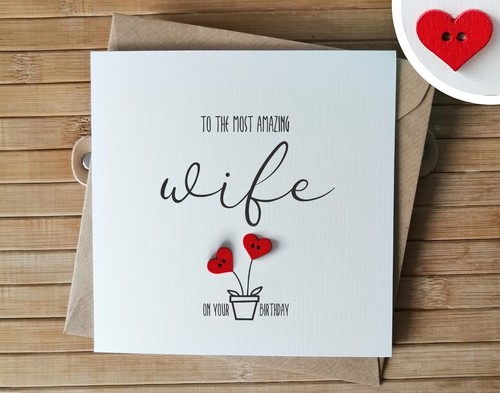 Wife birthday card - wife,