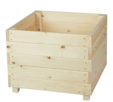 Large Square Wooden Planter