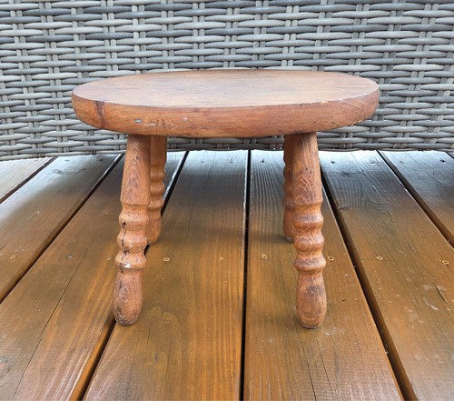 Vintage wooden footrest - vintage, stool