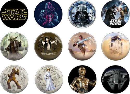 Star wars button badges 25mm - star,