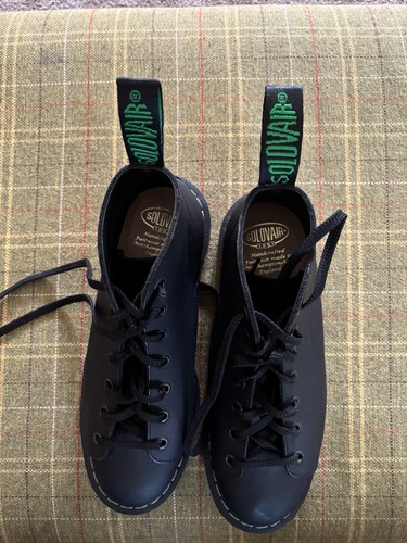 Solovair nps black greasy - black,