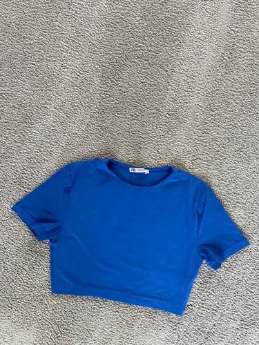 Ladies zara blue cropped - ladies, short