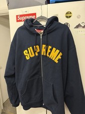 × Streetwear × Supreme Supreme Arc Thermal Zip Up Hooded Sweatshirt Navy