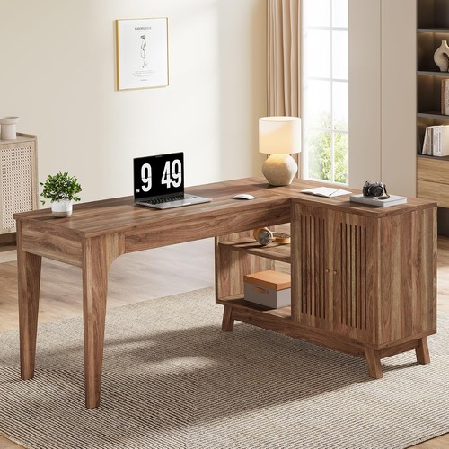 Inch shaped desk - 57-inch, l-shaped