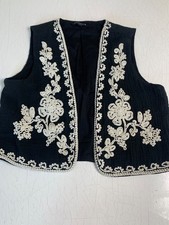 Peacocks boho ladies black