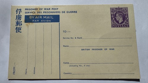 Ww2 prisoner war postcard - ww2,