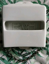 Good Example Vintage Ceramic  Jeyes Antiseptic Toilet Roll Holder & Chain (B.2)