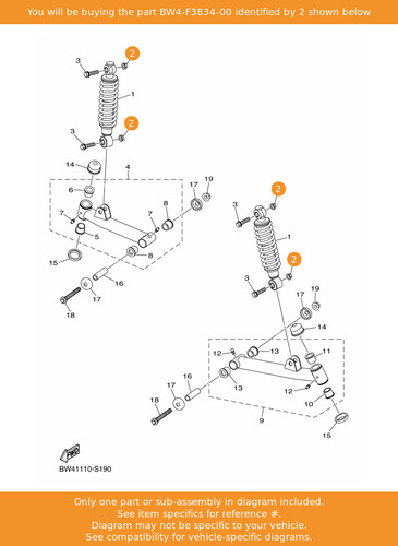 Yamaha nut bw4 f3834 - 2,, bw4-f3834-00
