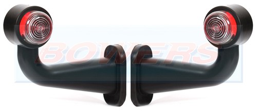 Red white rubber side - side, stalk
