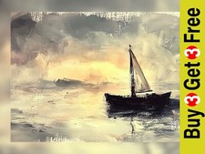 Sailing at Dusk 5"x7" Print on