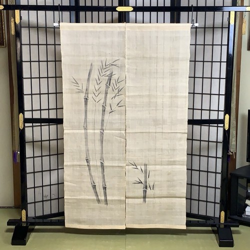 Vintage japanese ramie - ramie, noren