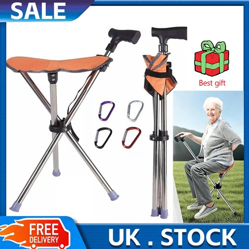 Folding walking stick - folding,