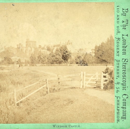Tinted stereoview windsor - stereoview,