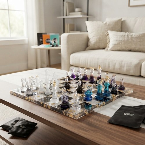 Artistic chess resin molds - 3d,