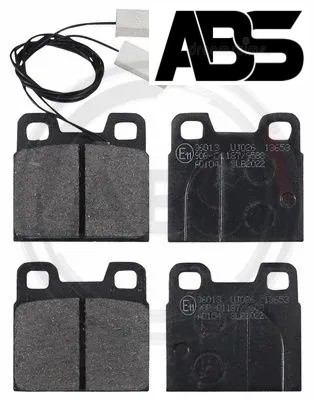 Rear brake pad set disc - rear,