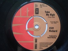 Cliff Richard Take Me High 7" EMI EMI2088 EX 1973